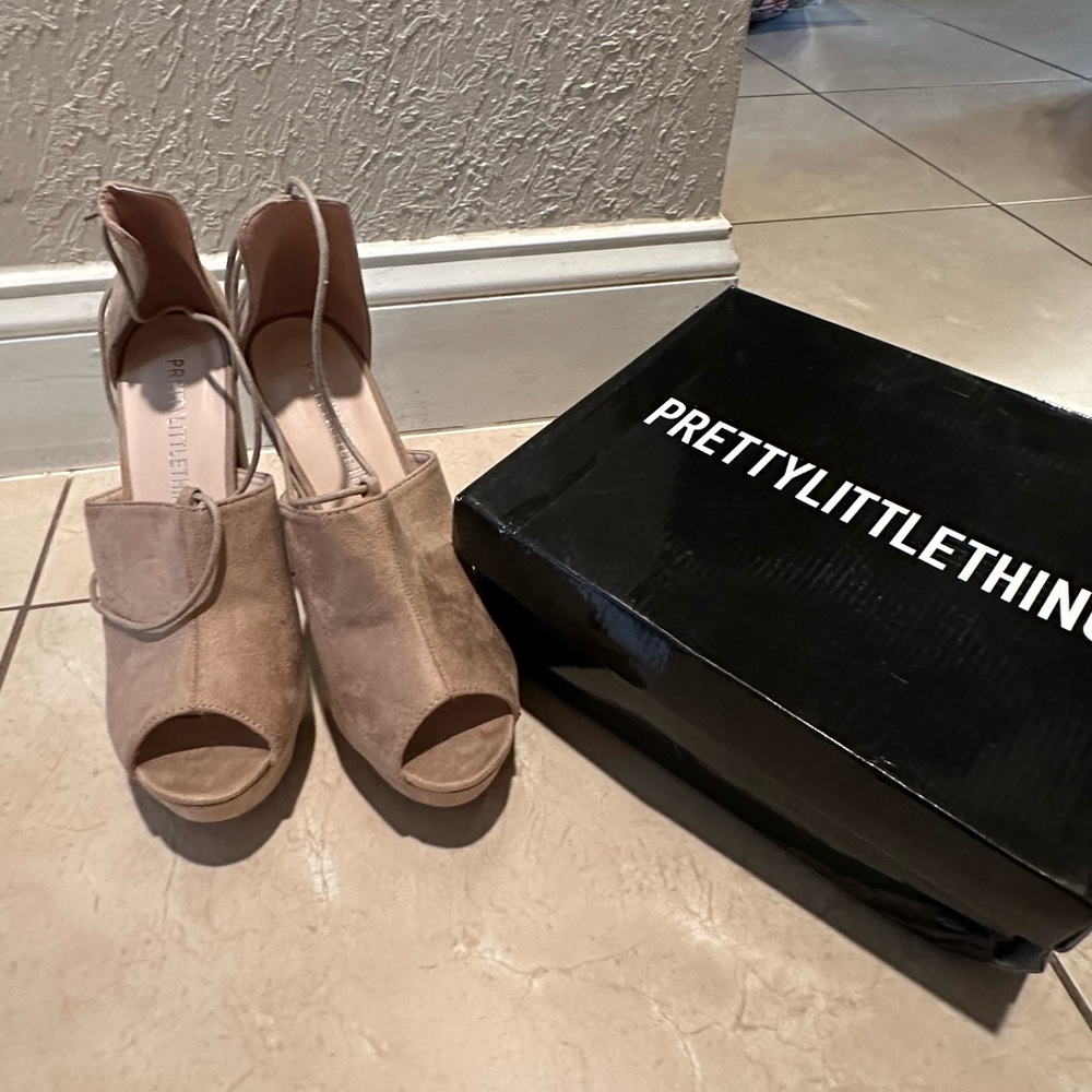 pretty little thing chunky heels